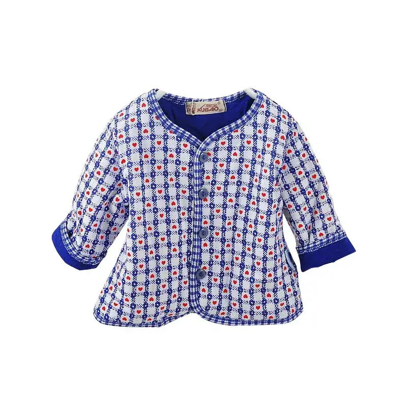 Newborn Baby Coat Blue Printed Clip Cotton Small - Image 5