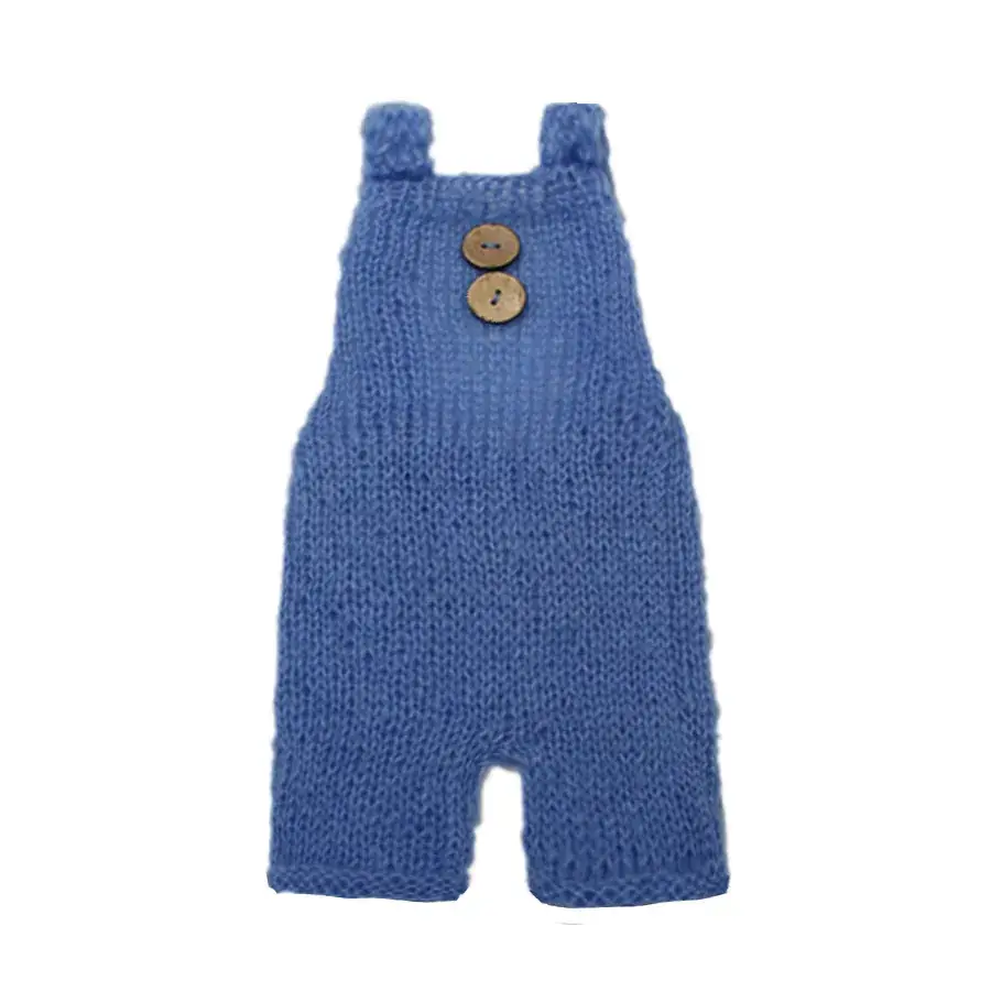 Newborn Pink Mohair Photo Jumpsuit for Baby - Image 4