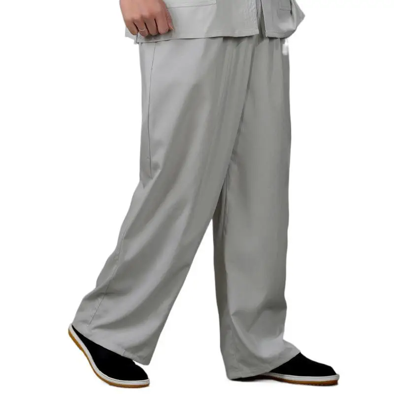 Men's Chinese-style Ruyi Pants Cream Loose Summer Wear - Image 9