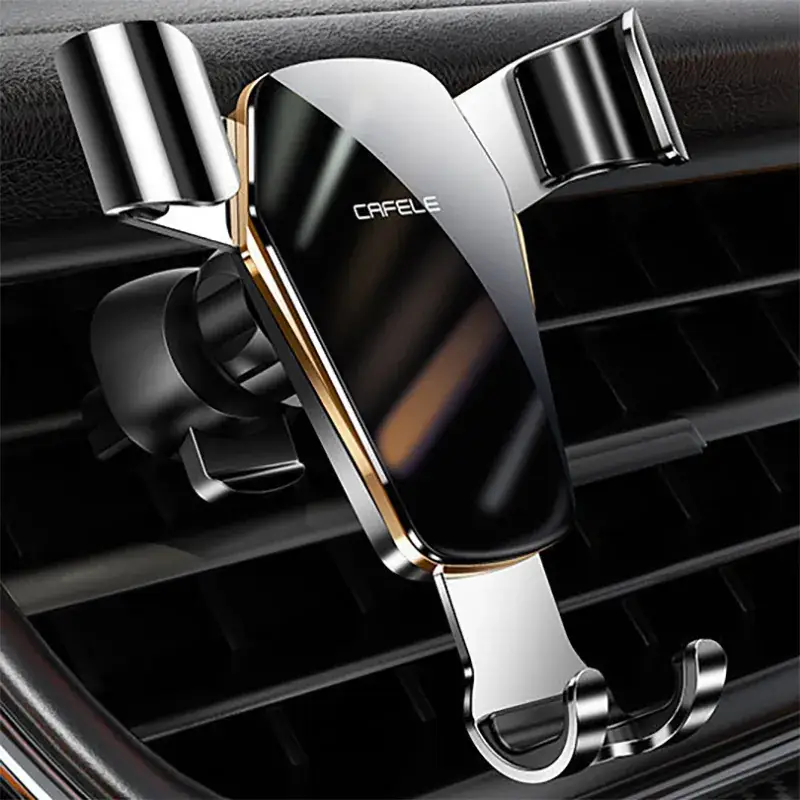 Gravity Sensor Car Phone Mount Bracket Blue Metal - Image 12