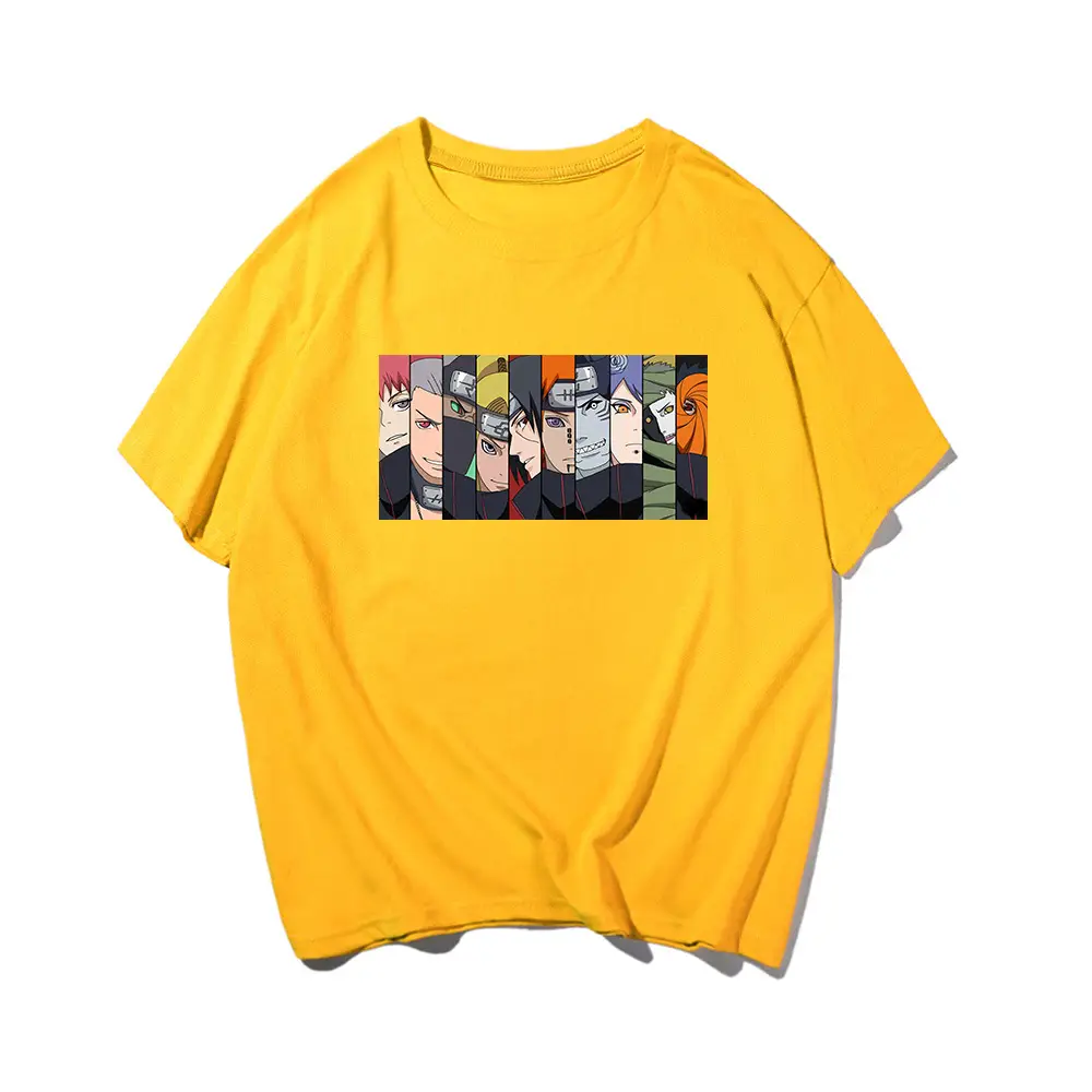 Naruto Cartoon T-Shirt Men Women Summer Pure Cotton - Image 2
