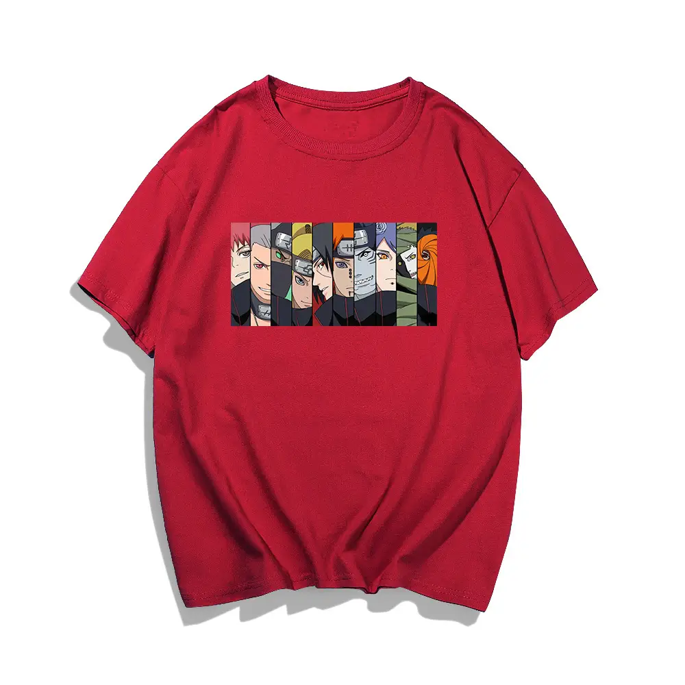 Naruto Cartoon T-Shirt Men Women Summer Pure Cotton - Image 3