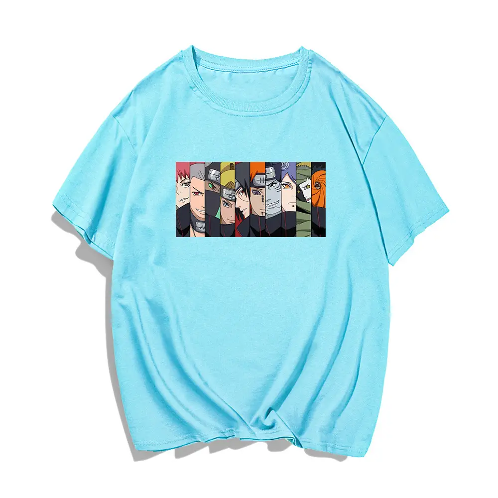 Naruto Cartoon T-Shirt Men Women Summer Pure Cotton - Image 8