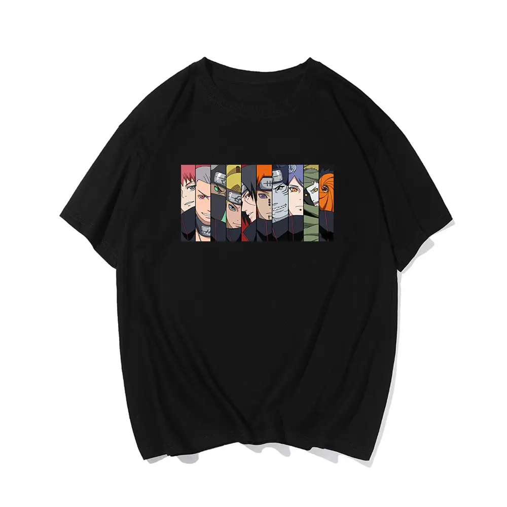 Naruto Cartoon T-Shirt Men Women Summer Pure Cotton - Image 9