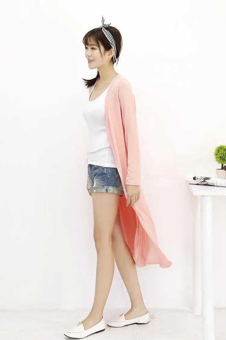 Women Long Sleeve Sun Protection Cardigan Black — feature 9