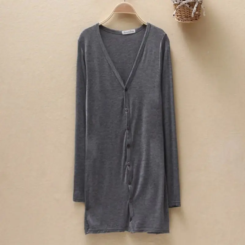 Women Long Sleeve Sun Protection Cardigan Black - Image 4