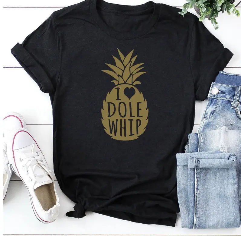 I DOLE WHIP Pineapple Graphic T-Shirt Grey - Image 2