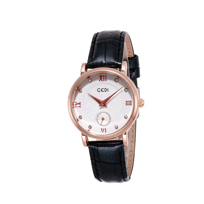 Women's GEDI Watch Rose Gold Diamond Studded Belt - Image 10