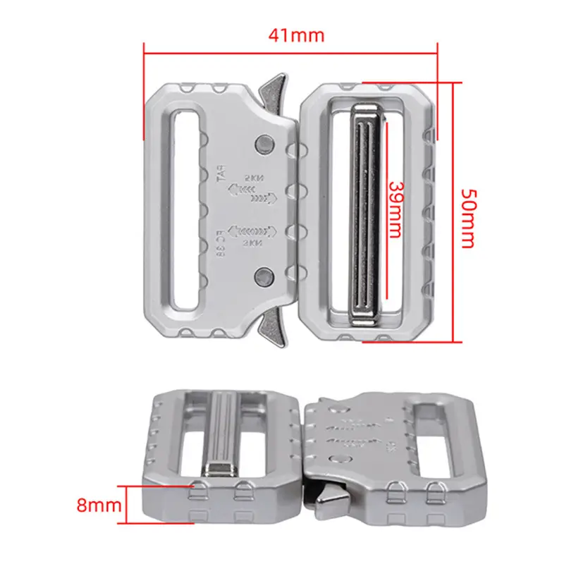 39mm Zinc Alloy Cobra Buckle Tactical Belt Buckle Outdoor Backpack/Clothing Webbing Accessory Durable and Reinforced - Image 2
