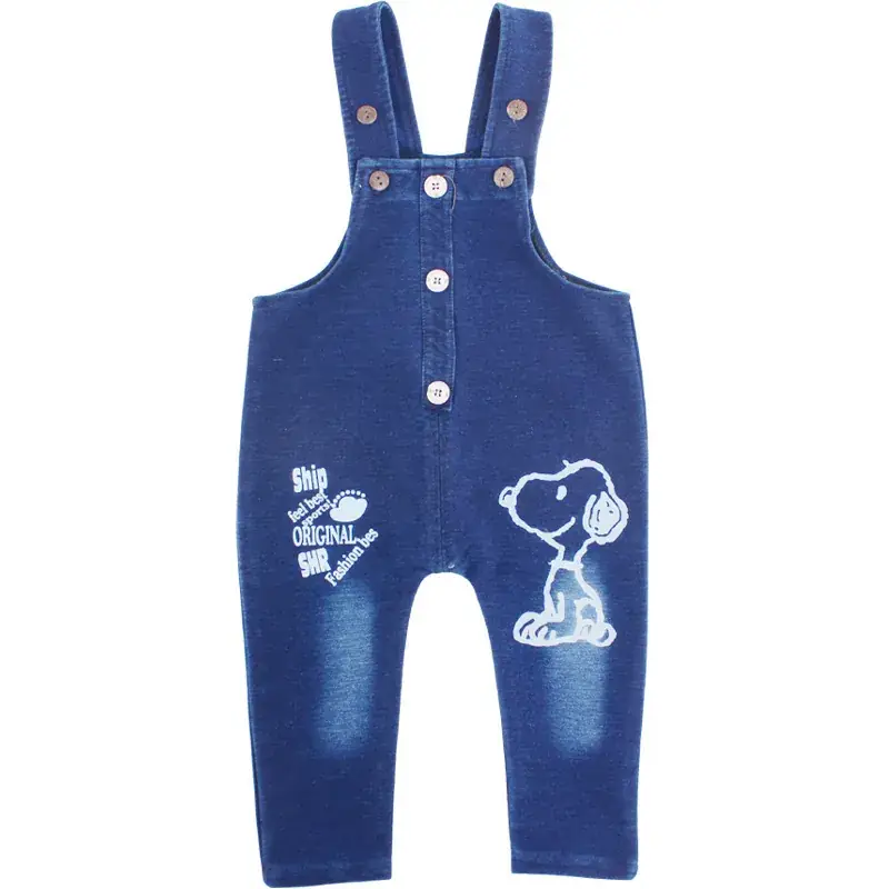 Green Cartoon Baby Strap Pants for Girls - Image 12