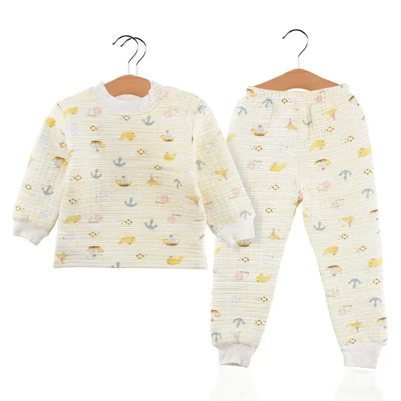 Children's Fleece Lined 3-Layer Warm Underwear Set - Image 13