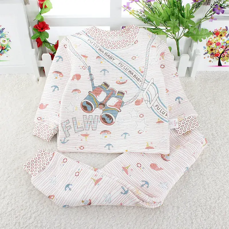 Children's Fleece Lined 3-Layer Warm Underwear Set - Image 5