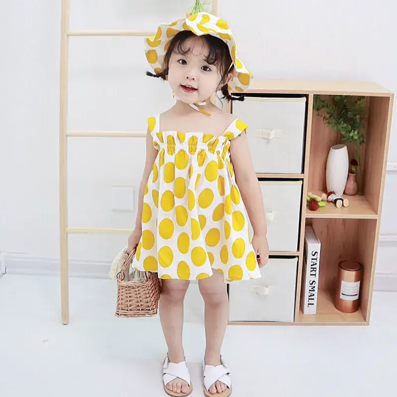 Polka Dot Strap Dress for Girls Summer Wear - Image 8