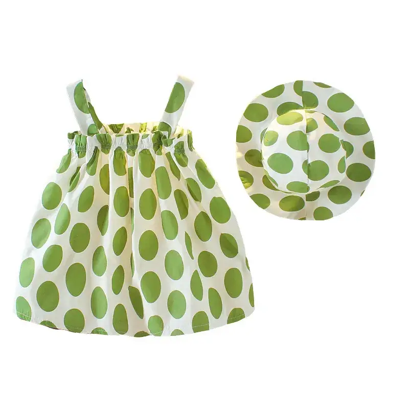 Polka Dot Strap Dress for Girls Summer Wear - Image 10