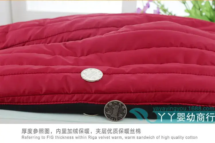 Children's Fleece Padded Leggings Red Warm Pants — feature 16