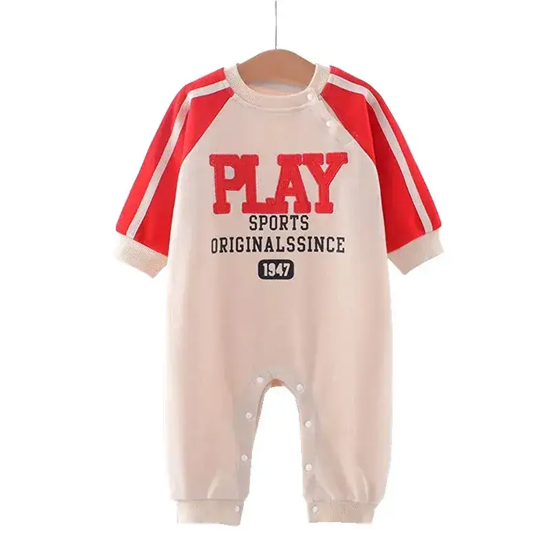 Baby Play Suit Red White Newborn Outerwear