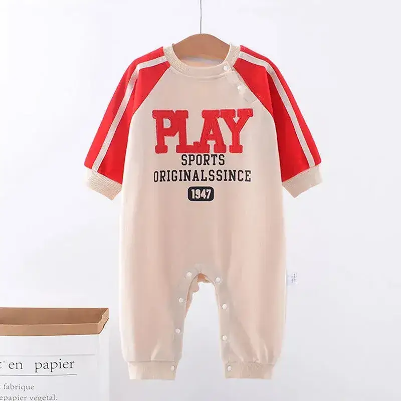 Baby Play Suit Red White Newborn Outerwear