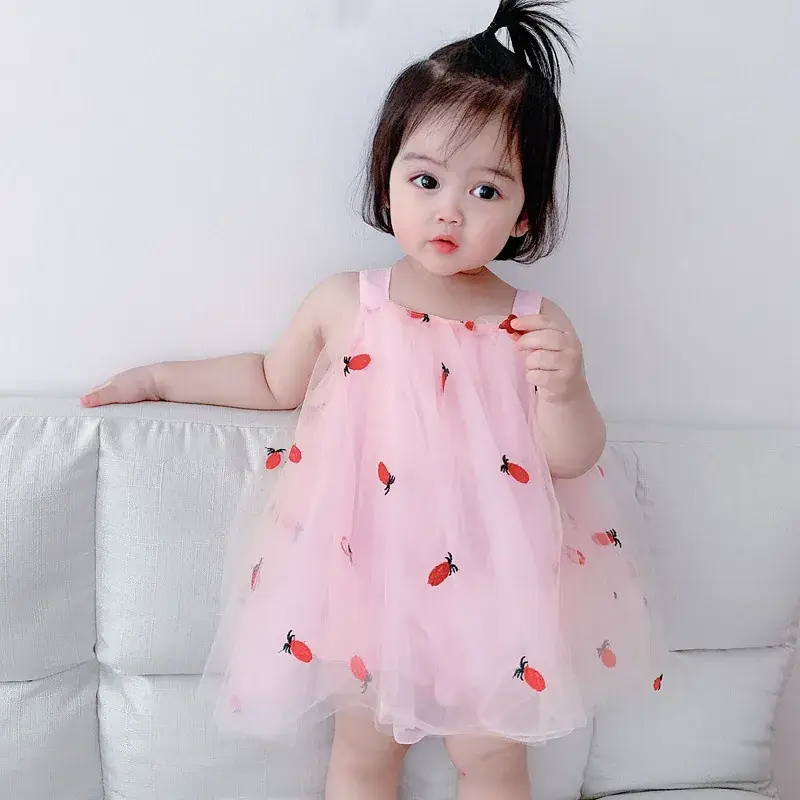 Newborn Girls Yellow Mesh Triangle Skirt Wrap - Image 5