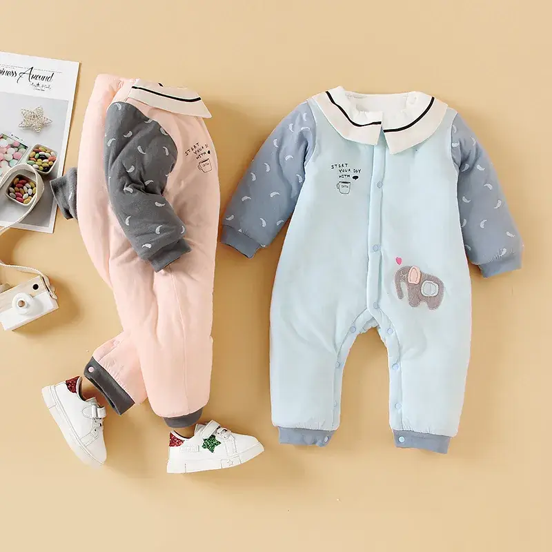 Big Red Baby Jumpsuit Cotton Newborn Crawling Clothes - Image 8
