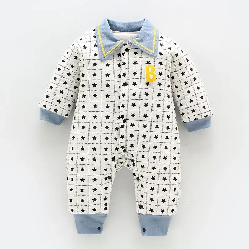 Big Red Baby Jumpsuit Cotton Newborn Crawling Clothes - Image 2