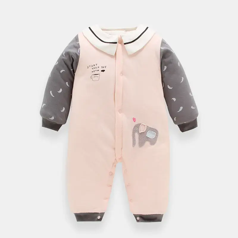 Big Red Baby Jumpsuit Cotton Newborn Crawling Clothes - Image 3