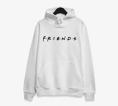 Pink Friends Printed Hooded Sweatshirt Long Sleeve — feature 2
