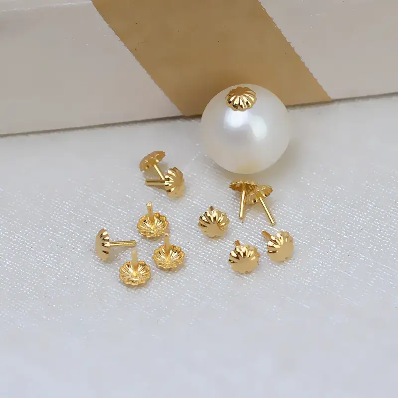 DIY Gold Plated Pearl & Flower Accessory Set - Image 3