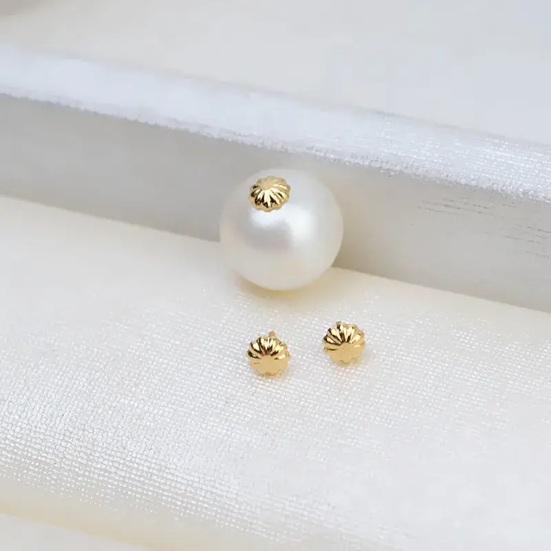 DIY Gold Plated Pearl & Flower Accessory Set - Image 4