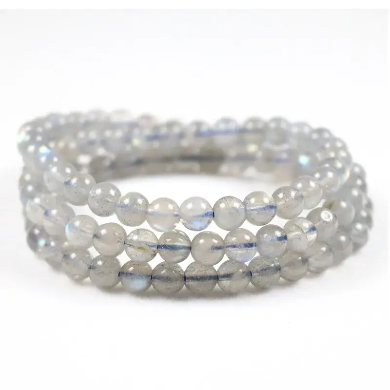 Natural Moonstone Multi-Circle Bracelet Ice Transparent Blue Light - Image 6