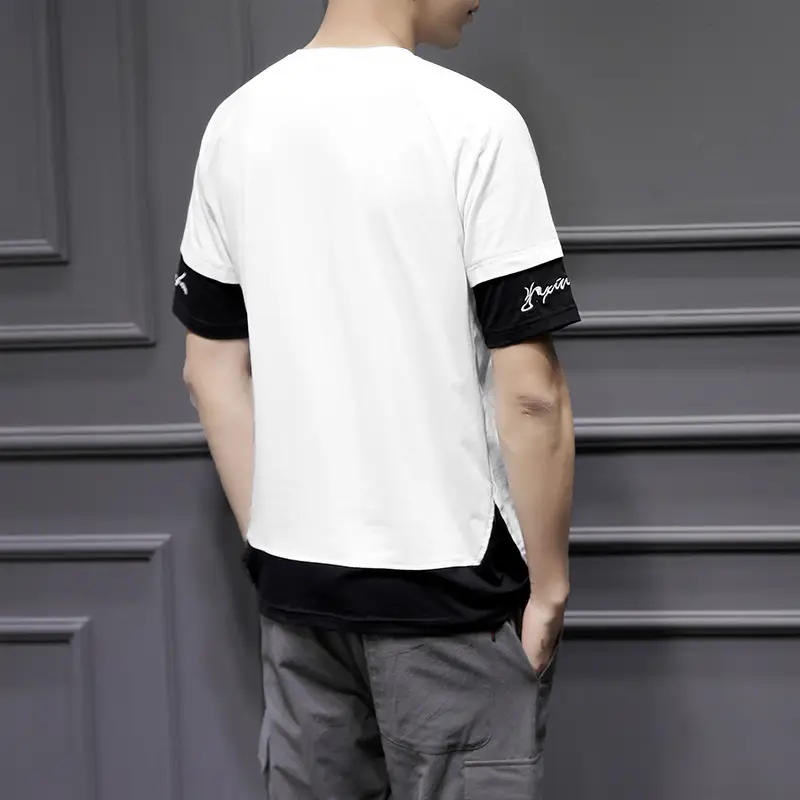 Men's White Short-Sleeve T-Shirt National Fashion - Image 7