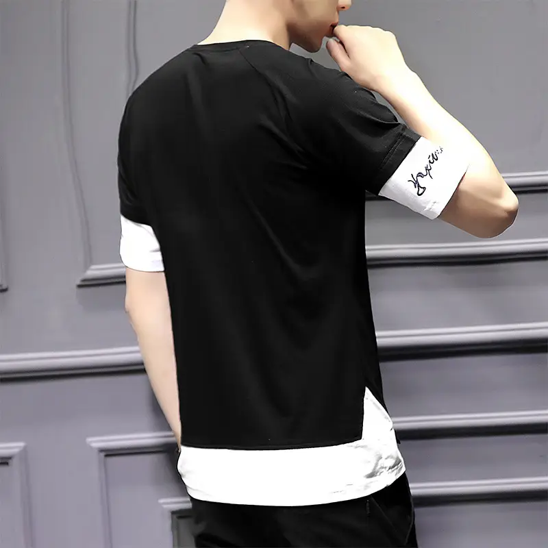 Men's White Short-Sleeve T-Shirt National Fashion - Image 8