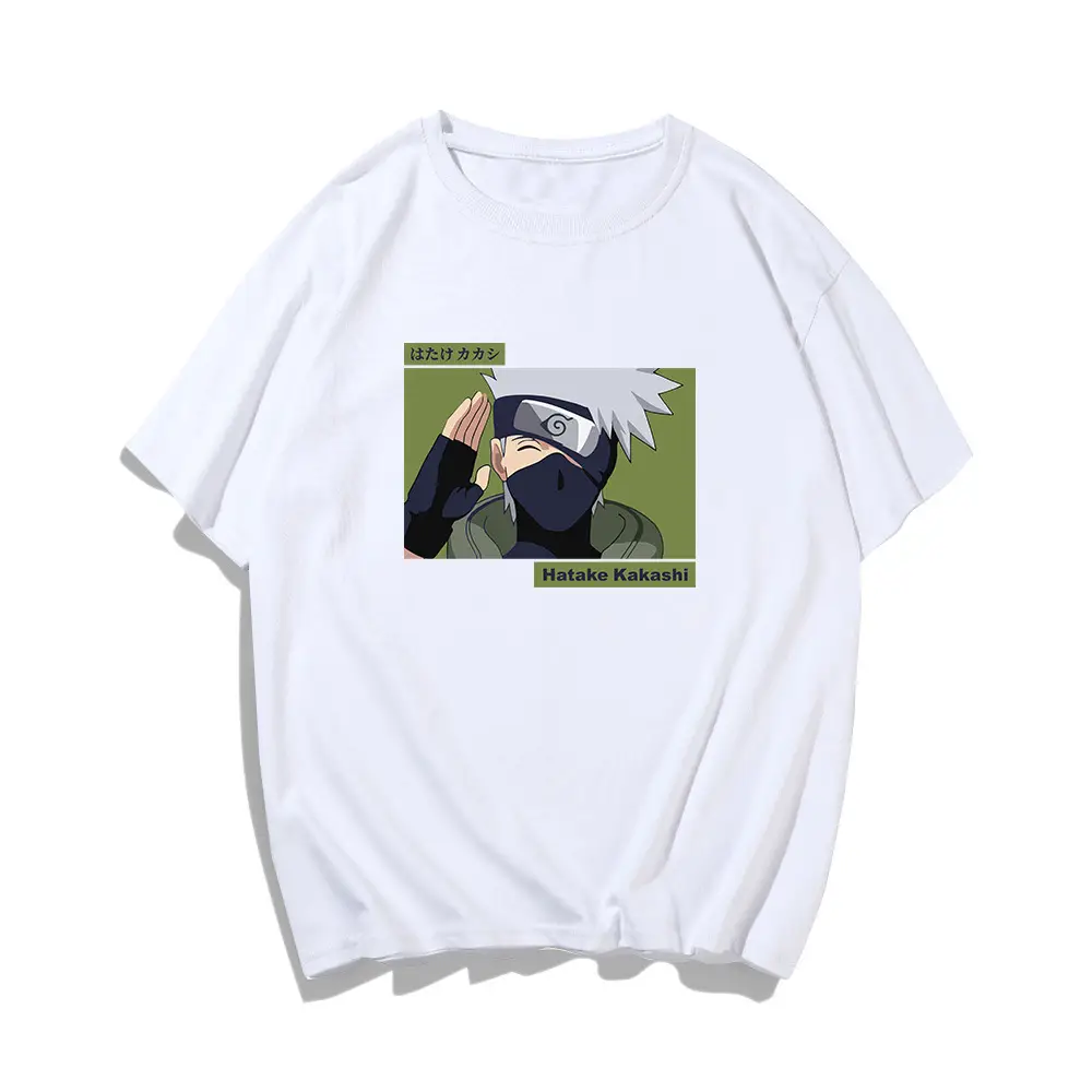 Naruto Graphic T-Shirt White Cotton Men Women Teenager - Image 12
