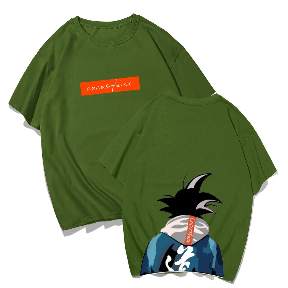 Dragon Ball Monkey King T-Shirt Green Anime Print - Image 6