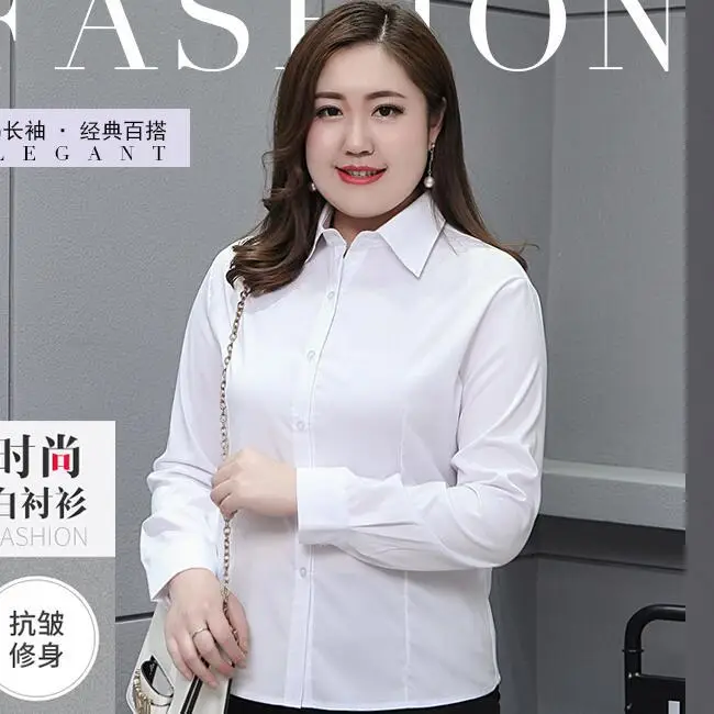 Plus Size Korean Style Black Shirt for Women - Image 6