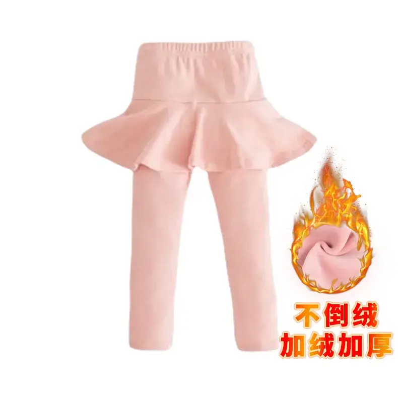 Girls' Fleece Lined Black Leggings Spring Summer 2022 - Image 10
