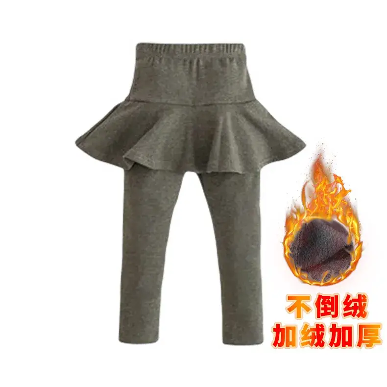 Girls' Fleece Lined Black Leggings Spring Summer 2022 - Image 12