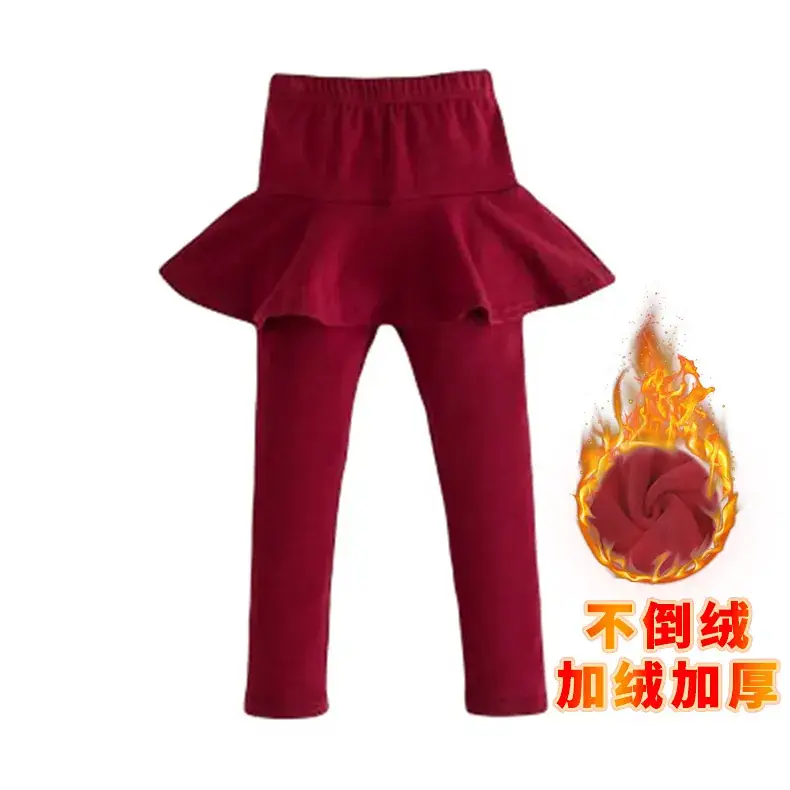 Girls' Fleece Lined Black Leggings Spring Summer 2022 - Image 7