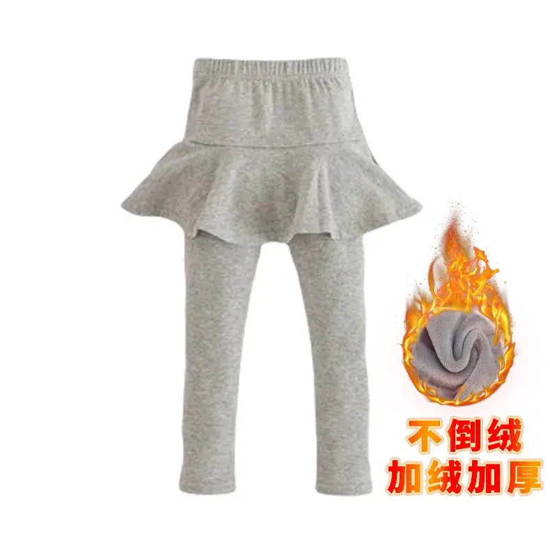 Girls' Fleece Lined Black Leggings Spring Summer 2022 - Image 8
