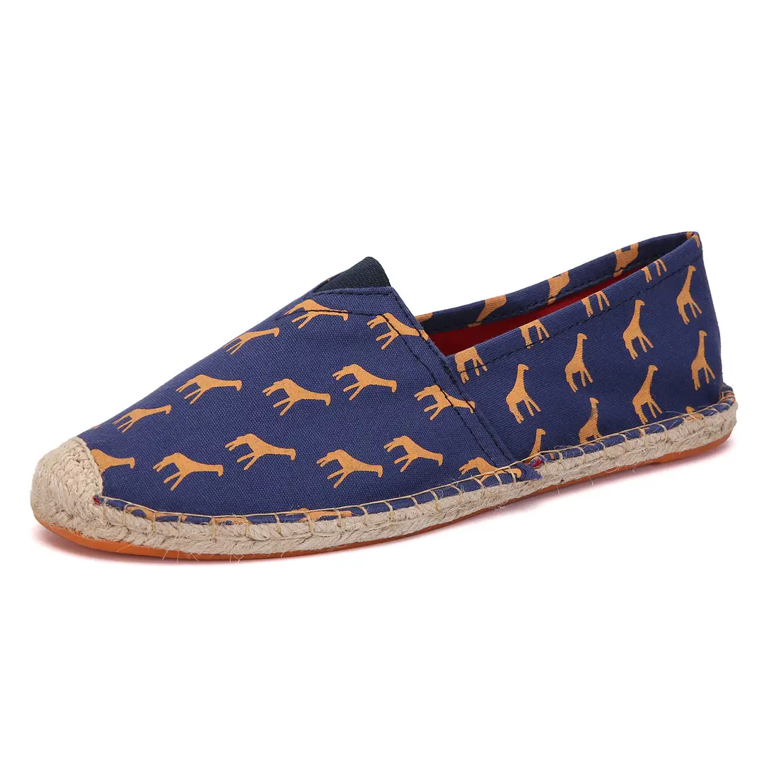 Factory Summer Linen Shoes Men's Handmade Straw Linen Bottom Fisherman Shoes Lazy Slip-on Canvas Shoes Support One Piece Hair