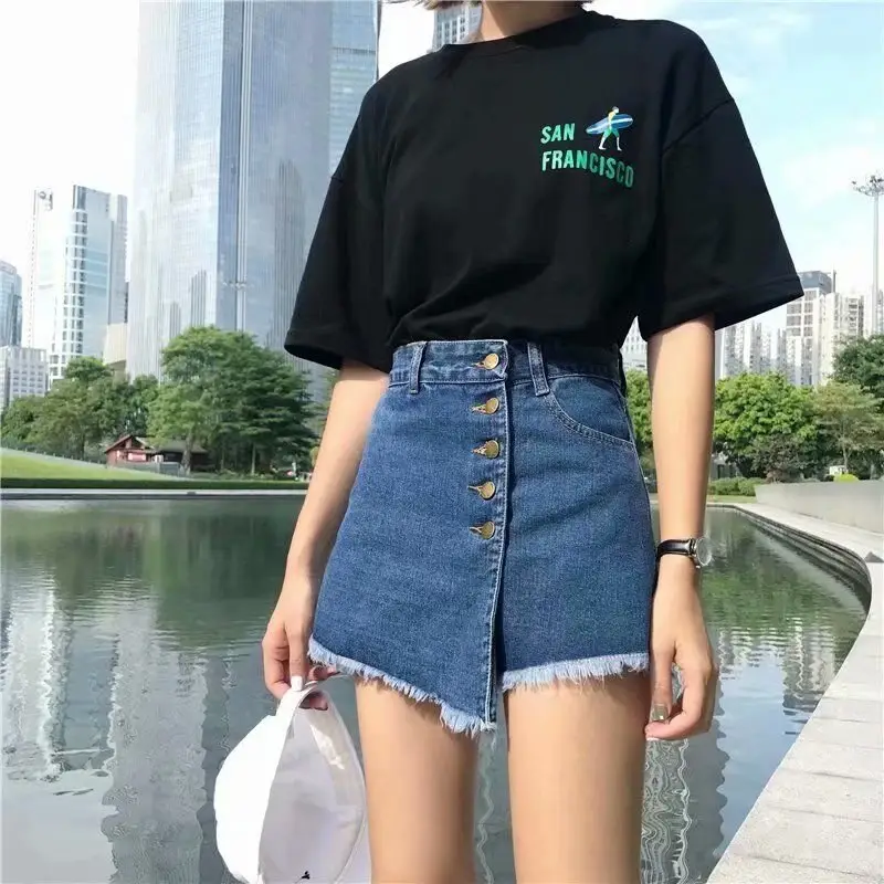 Women High Waist Denim Shorts Summer 2021 - Image 5