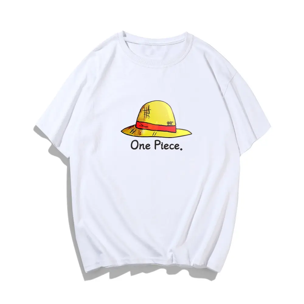 Men's Blue One Piece T-Shirt with Straw Hat Design