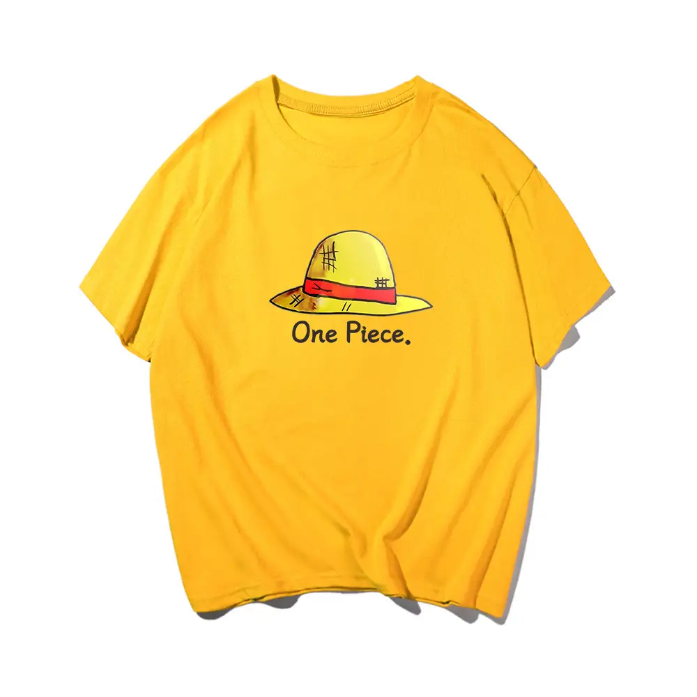 Men's Blue One Piece T-Shirt with Straw Hat Design