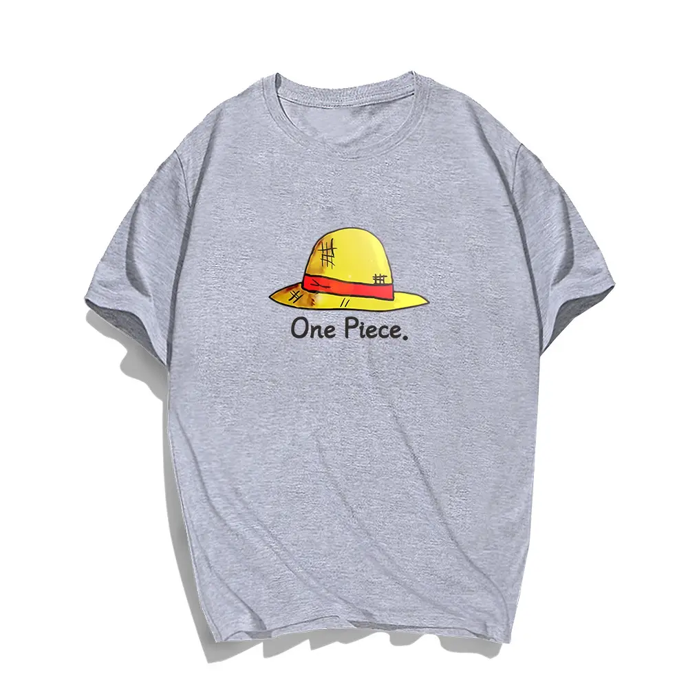 Men's Blue One Piece T-Shirt with Straw Hat Design