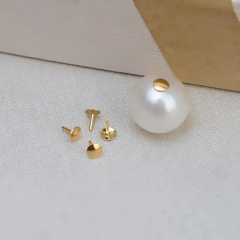 DIY Pearl Accessories Set White Gold Rose Gold Plated - Image 4