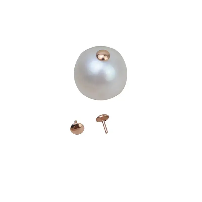DIY Pearl Accessories Set White Gold Rose Gold Plated - Image 5