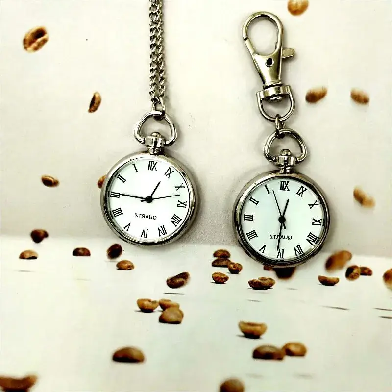 Hanging Chain Pocket Watch Roman Design Single Buckle Watch - Image 5