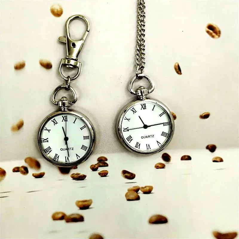 Hanging Chain Pocket Watch Roman Design Single Buckle Watch - Image 6