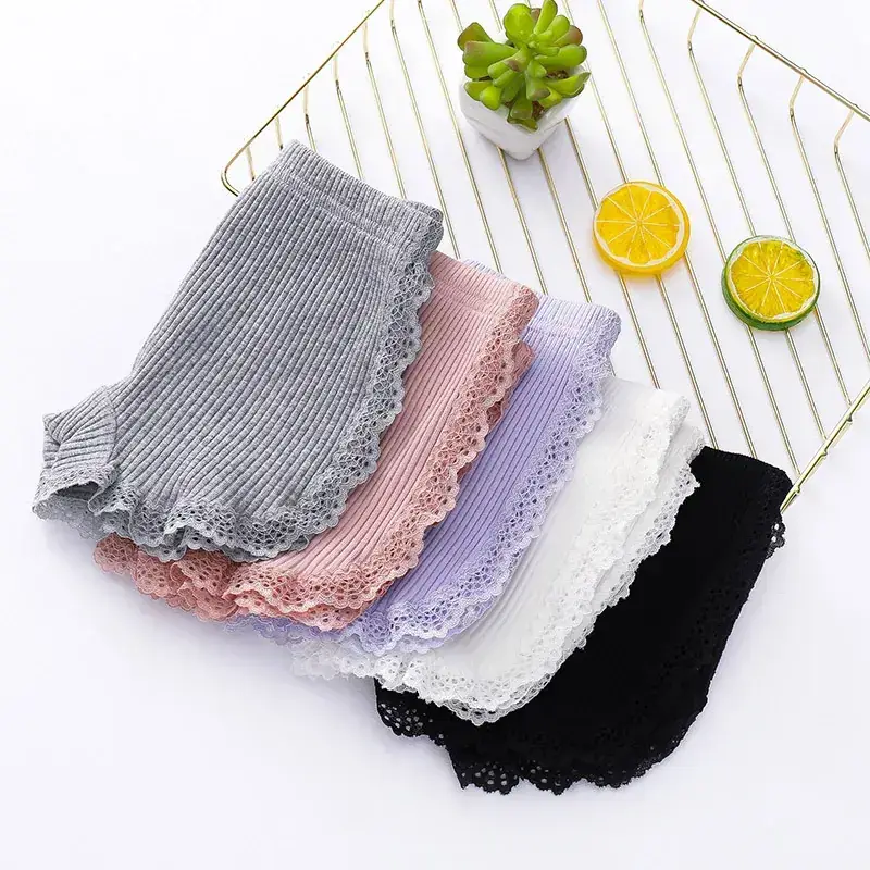 Girls' Anti-Scratch Cotton Shorts Multi Color - Image 7