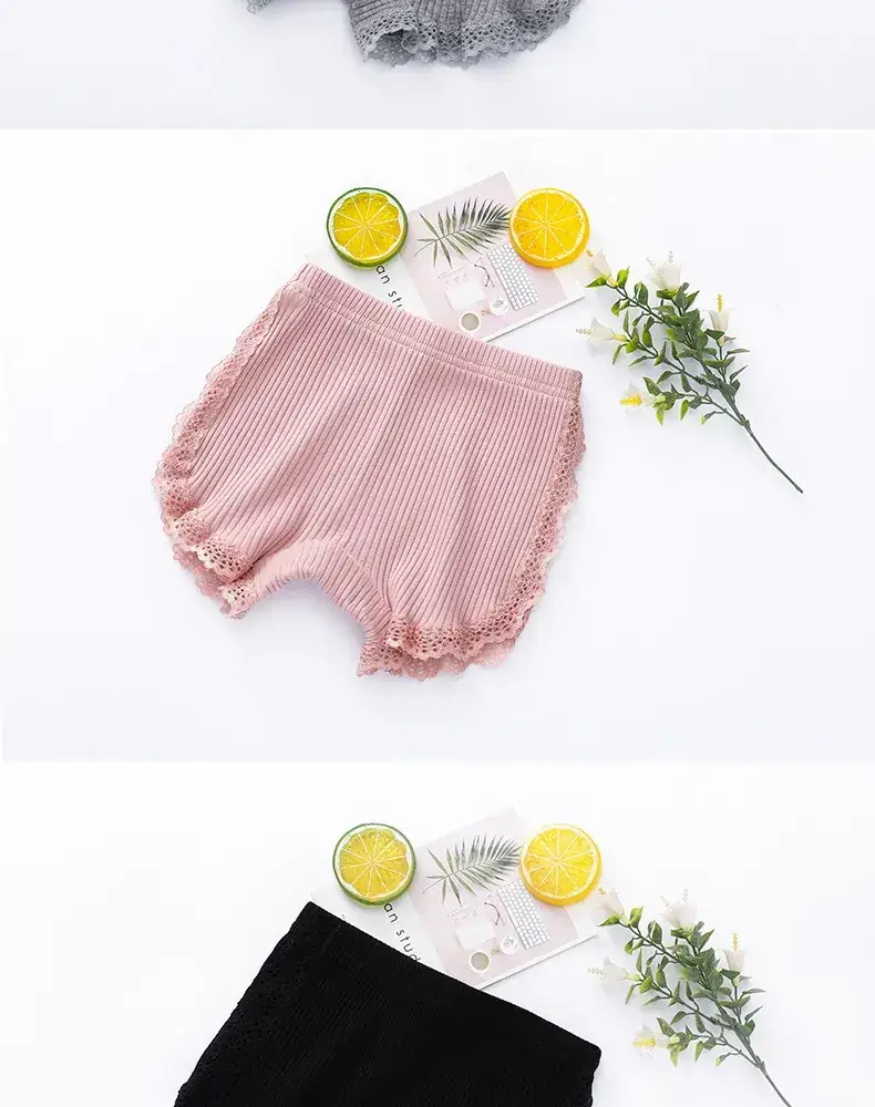 Girls' Anti-Scratch Cotton Shorts Multi Color — feature 11