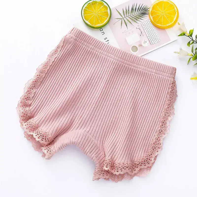 Girls' Anti-Scratch Cotton Shorts Multi Color - Image 2